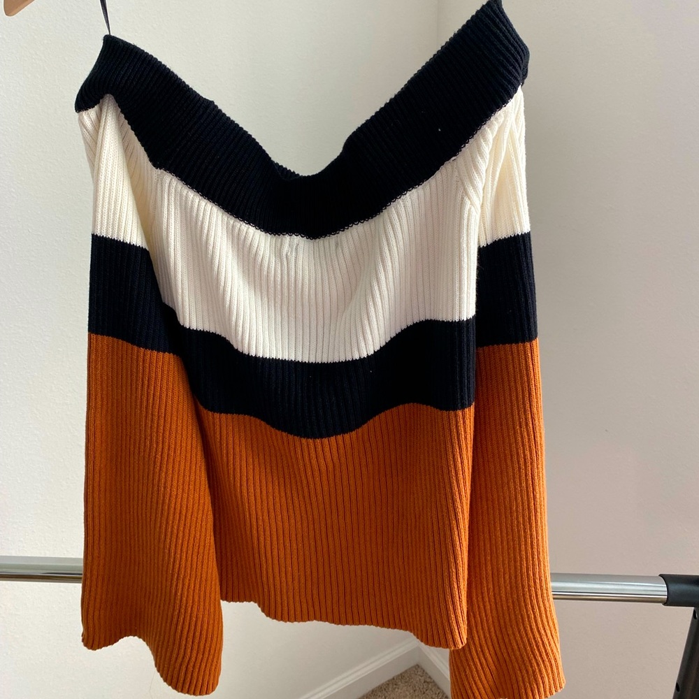 Off the shoulder sweater